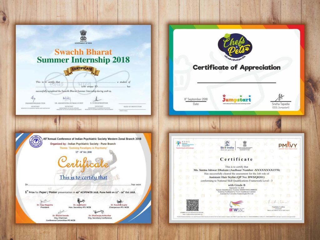 Certificate Printing Cheshunt