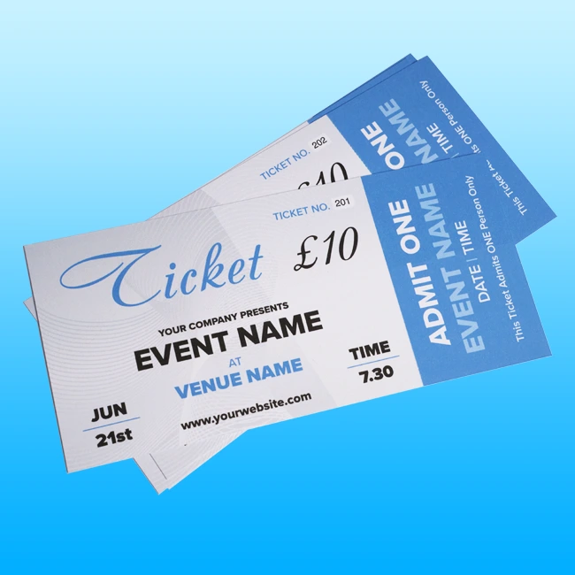 Ticket Printing Cheshunt