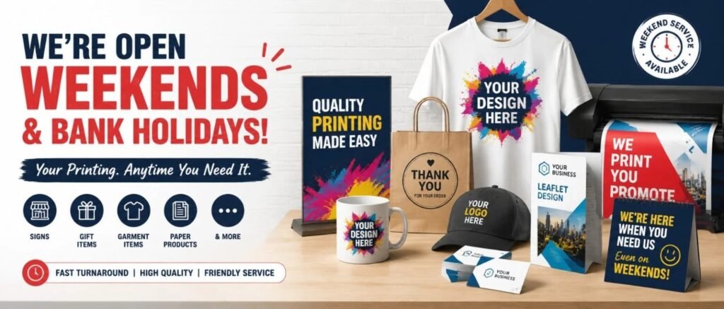 Weekend printing Service Cheshunt